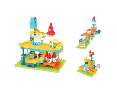 Конструктор CADA Запуск ракеты (145 деталей), интерактивный, лабиринт с шариками и воронками