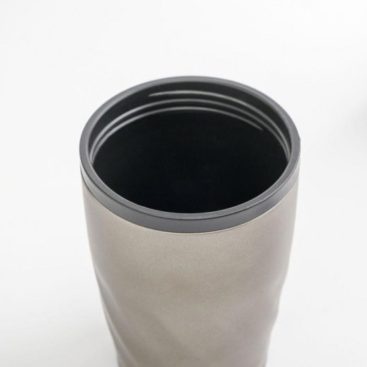 Термокружка, 350 мл, Графика, сохраняет тепло 2 ч, 13.5 х 8 см, золотистая