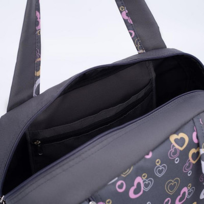 Сумка спортивная на молнии с подкладкой, наружный карман, цвет бирюзовый