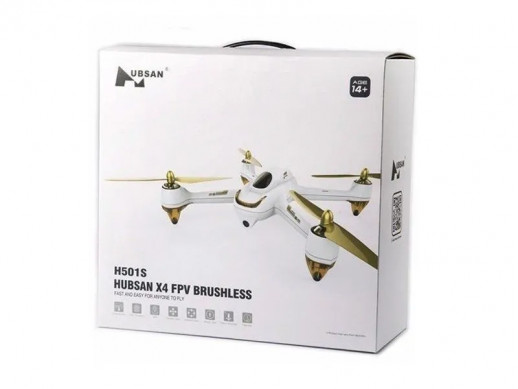 Р/У квадрокоптер Hubsan X4 GPS, FHD+FPV, автовозврат, удержание, следуй за мной,  2.4G (белый)