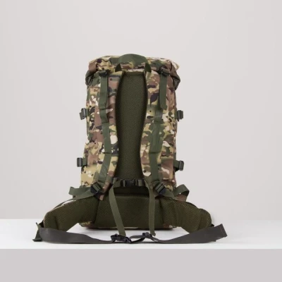 Рюкзак туристический, 50 л, отдел на молнии, 3 наружных кармана, цвет камуфляж