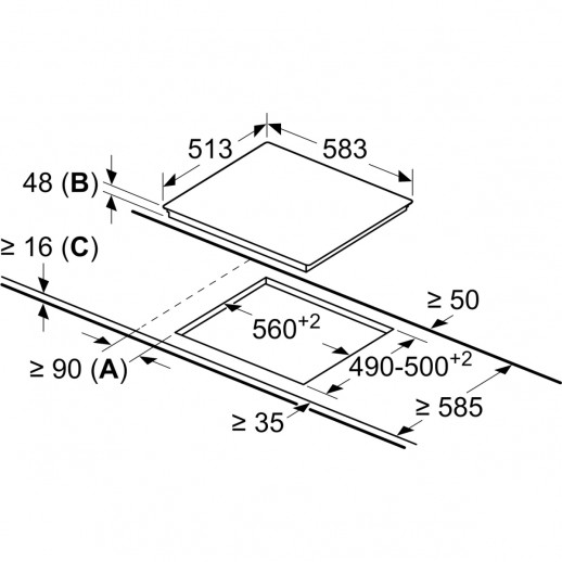 Встраиваемая электрическая панель BOSCH Встраиваемая электрическая варочная панель Bosch PKF645FP3R