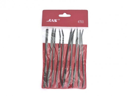 Набор рифелей, 10 шт., блистер + чехол, шт