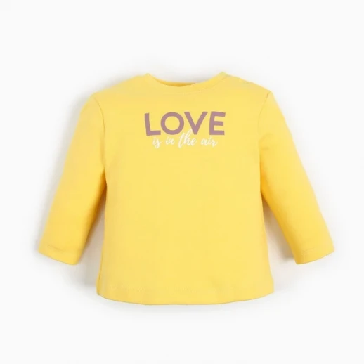 Футболка с длинным рукавом Крошка Я Flower, цвет жёлтый