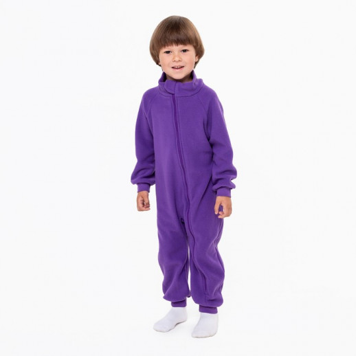Комбинезон воротник-стойка, цвет фиолетовый