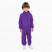 Комбинезон воротник-стойка, цвет фиолетовый
