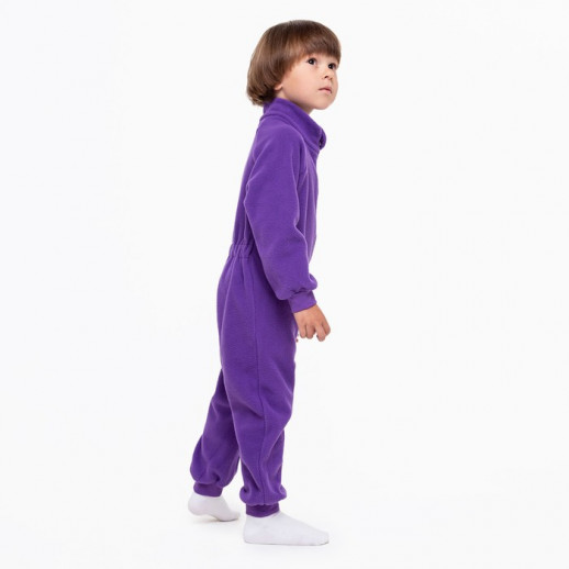 Комбинезон воротник-стойка, цвет фиолетовый