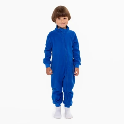 Комбинезон воротник-стойка, цвет синий