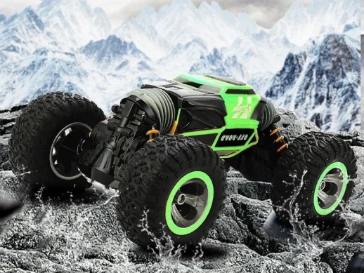 Радиоуправляемая машинка-перевертыш Hyper 2.4G 1/12 RTR (зеленая) + Ni-Mh и З/У