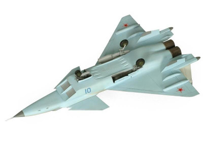 Сборная модель ZVEZDA Российский истребитель нового поколения МиГ 1.44 МФИ, подарочный набор, 1/72