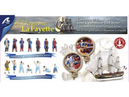 Набор металлических фигурок Artesania Latina для HERMIONE LAFAYETE, 14шт.