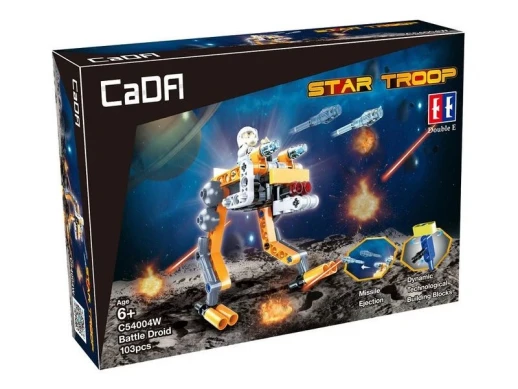 Конструктор CaDA Technic звездный отряд, собери звездный корабль с C54001W+02W+03W (103 детали)