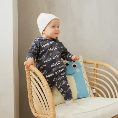 Комбинезон Крошка Я "Dogs", цвет серый