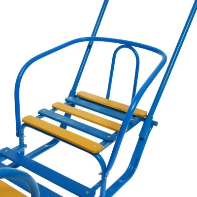 Санки «Санки-двойняшки», цвет голубой