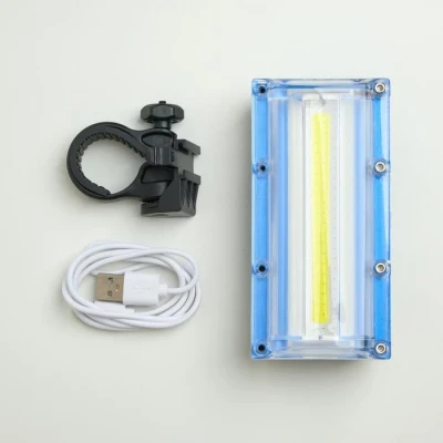 Фонарь велосипедный аккумуляторный, 20 Вт, 1200 мАч, 4 режима, 350 лм, от USB