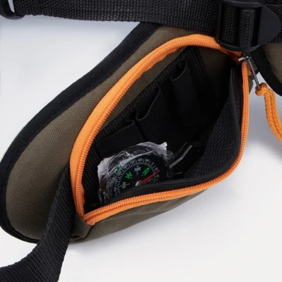 Рюкзак туристический, 35 л, отдел на молнии, 2 наружных кармана, цвет хаки