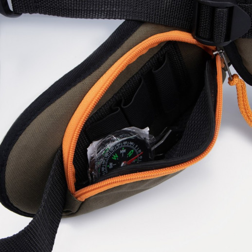 Рюкзак туристический, 35 л, отдел на молнии, 2 наружных кармана, цвет хаки