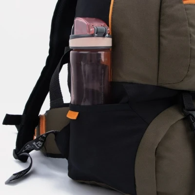 Рюкзак туристический, 35 л, отдел на молнии, 2 наружных кармана, цвет хаки