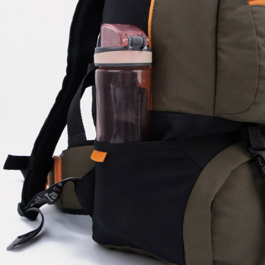 Рюкзак туристический, 35 л, отдел на молнии, 2 наружных кармана, цвет хаки