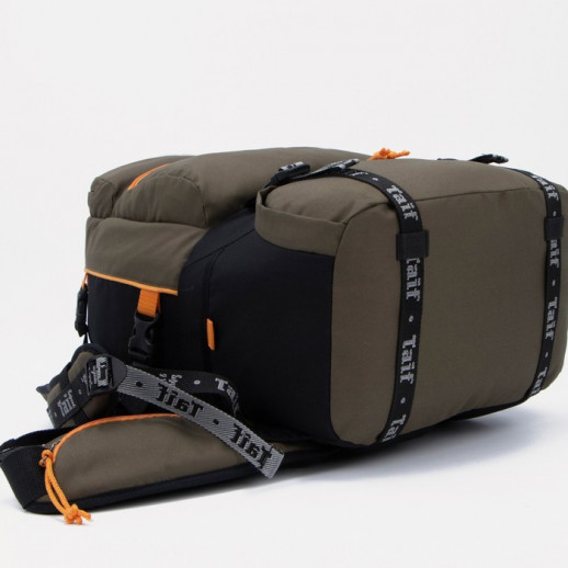 Рюкзак туристический, 35 л, отдел на молнии, 2 наружных кармана, цвет хаки