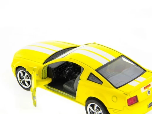Машина Kinsmart 1:38 Ford Mustang GT с полосками инерция (1/12шт.) б/к