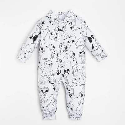 Комбинезон Крошка Я "Dogs", цвет белый