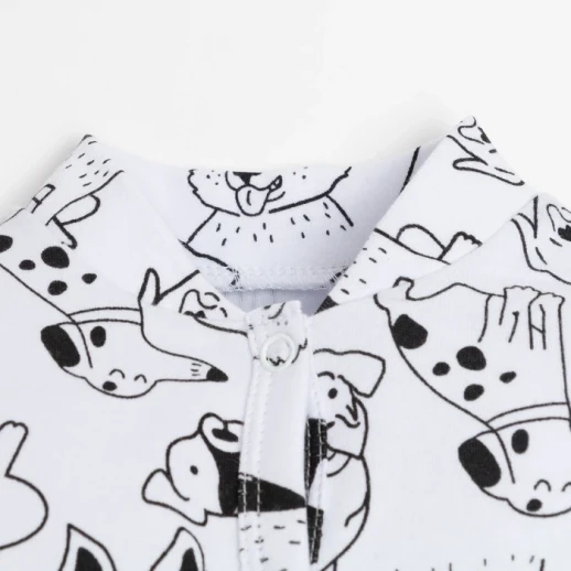 Комбинезон Крошка Я "Dogs", цвет белый