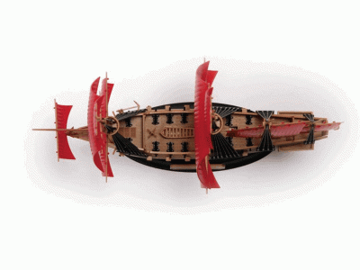 Сборная модель ZVEZDA Галеон "Секрет" (Алые паруса) (сборка без клея), 1/350