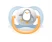 Соска-пустышка Philips Avent SCF080/05 Слон/Пингвин, 0-6 мес, 2 шт, для мальчиков Philips SCF080/05