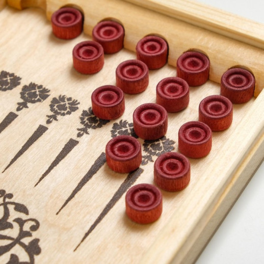 Нарды 30 х 30 см, кубик 2 шт