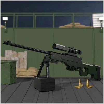 Конструктор ГЛАВИГРУШКА СM 4057 оружие на подставке 971 деталь