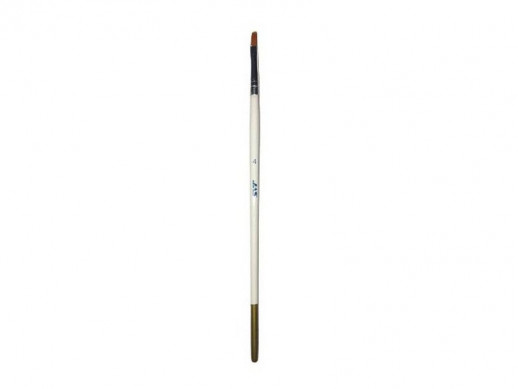Кисть из синтетического волоса, плоская № 4, шт