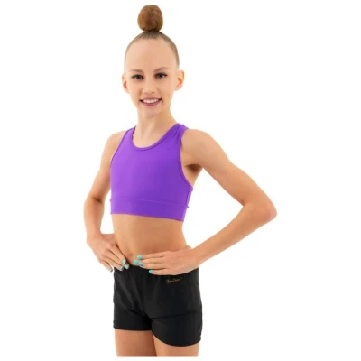 Топ-борцовка Grace Dance, удлинённый, р. 42, цвет фиолетовый