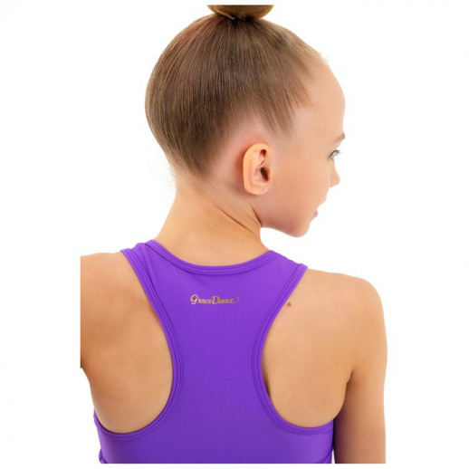 Топ-борцовка Grace Dance, удлинённый, р. 42, цвет фиолетовый