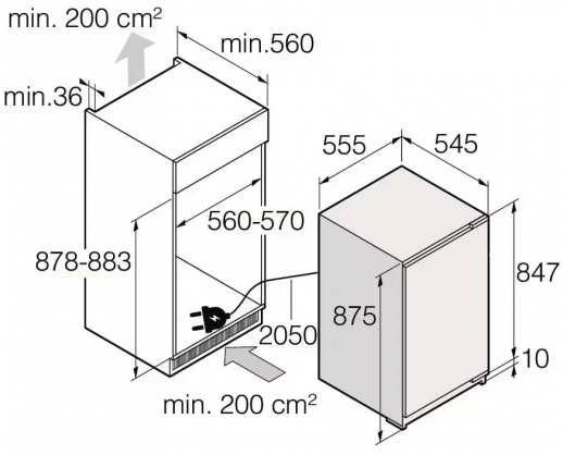 Встраиваемый холодильник ASKO ASKO R30931EI