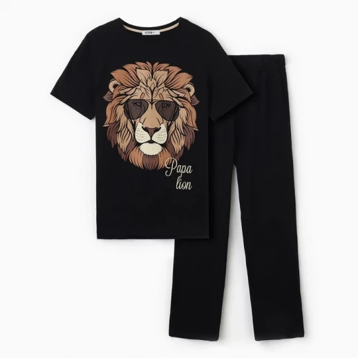 Пижама мужская (футболка и брюки) KAFTAN "Lion" размер 50