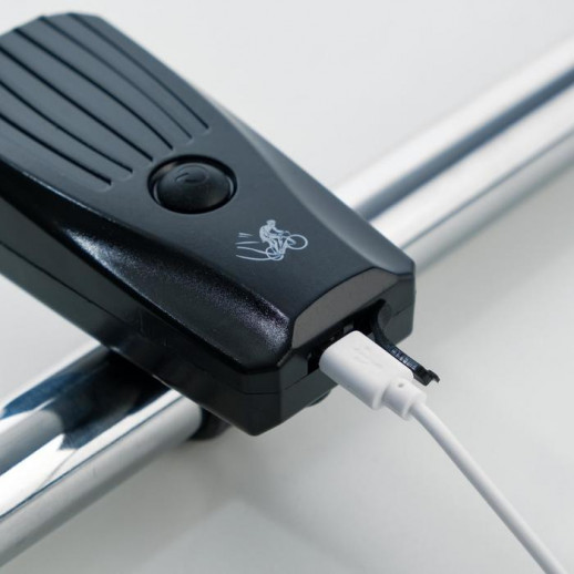 Набор велосипедных аккумуляторных фонарей: передний 5 Вт, 1200 мАч, 7 режимов, 600 мАч, от USB 52983