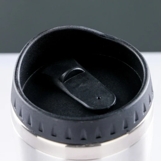 Термокружка, 350 мл, Графика, сохраняет тепло 2 ч, 14.5 х 7.5 см, хром