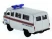 Машина "АВТОПАНОРАМА" инерц. УАЗ-452 (МЧС) 1/50, в/к 12*7*5,5 см