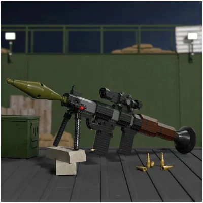 Конструктор ГЛАВИГРУШКА СM 4059 оружие на подставке 938 деталей