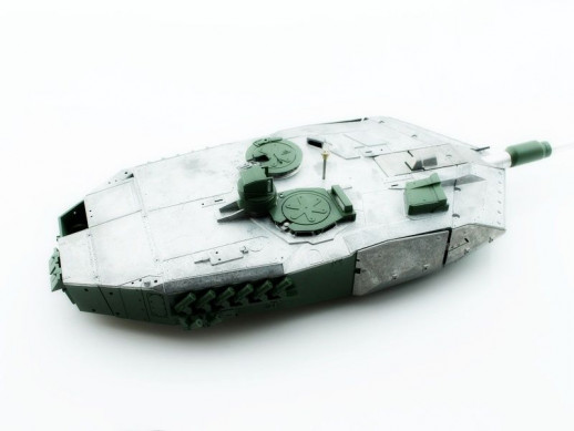 Металлическая башня для танка Leopard 2A6 c ИК-пушкой и вращением на 360°, неокрашеная