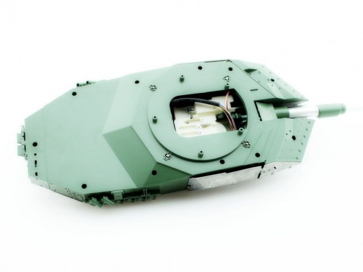 Металлическая башня для танка Leopard 2A6 c ИК-пушкой и вращением на 360°, неокрашеная