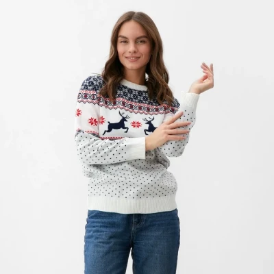 Джемпер вязаный KAFTAN "Скандинавия" размер 56