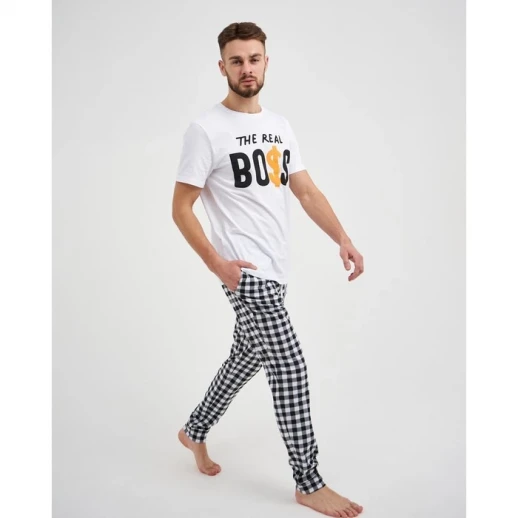 Пижама мужская (футболка и брюки) KAFTAN "Boss" р.56