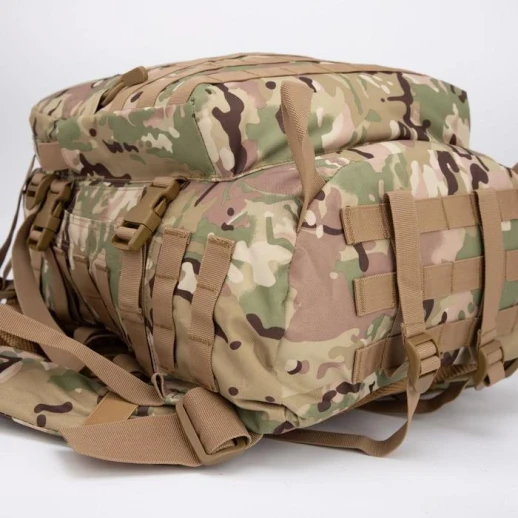 Рюкзак тактический, 45 л, 2 отдела на молниях, наружный карман, цвет бежевый/камуфляж