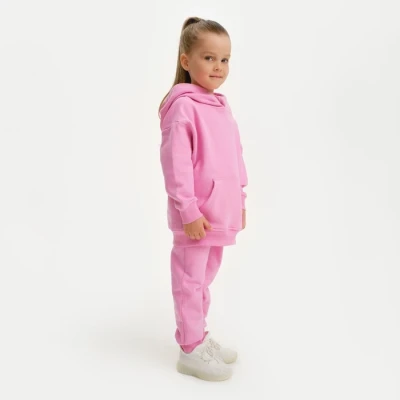 Костюм для девочки (худи, брюки) KAFTAN "Basic line", цвет розовый