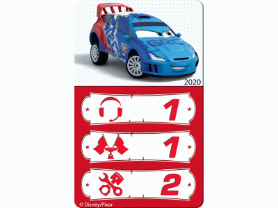 Сборная модель ZVEZDA "Тачки" Рауль Заруль, 1/43