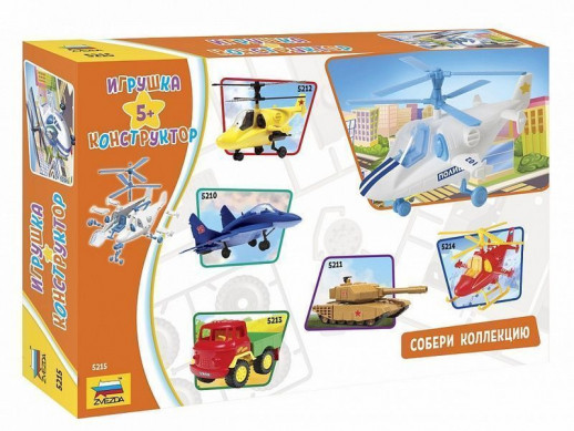 Сборная модель ZVEZDA Игрушка-конструктор: Полицейский вертолёт