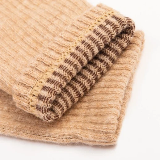 Носки с пухом верблюда мужские, цвет бежевый