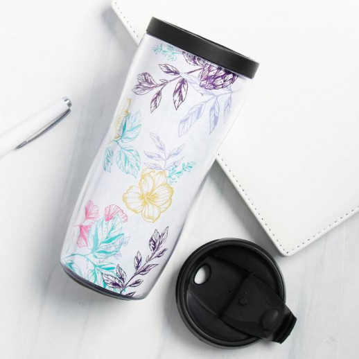 Термостакан "Любимая подруга. Цветы" 350мл